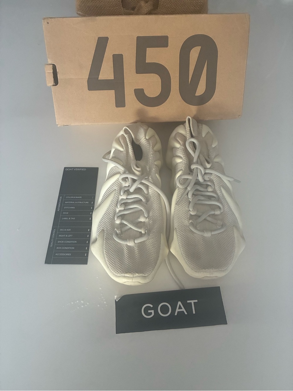 adidas Kids 450 Runner Sneakers in Cream